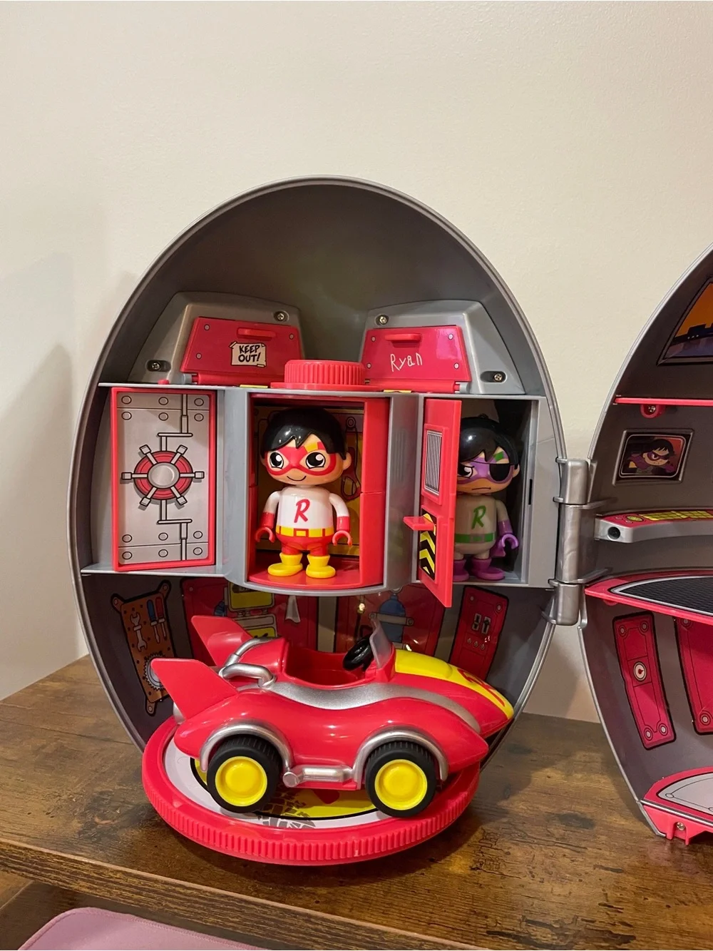 Kids Silver Helmet with Character Sticker